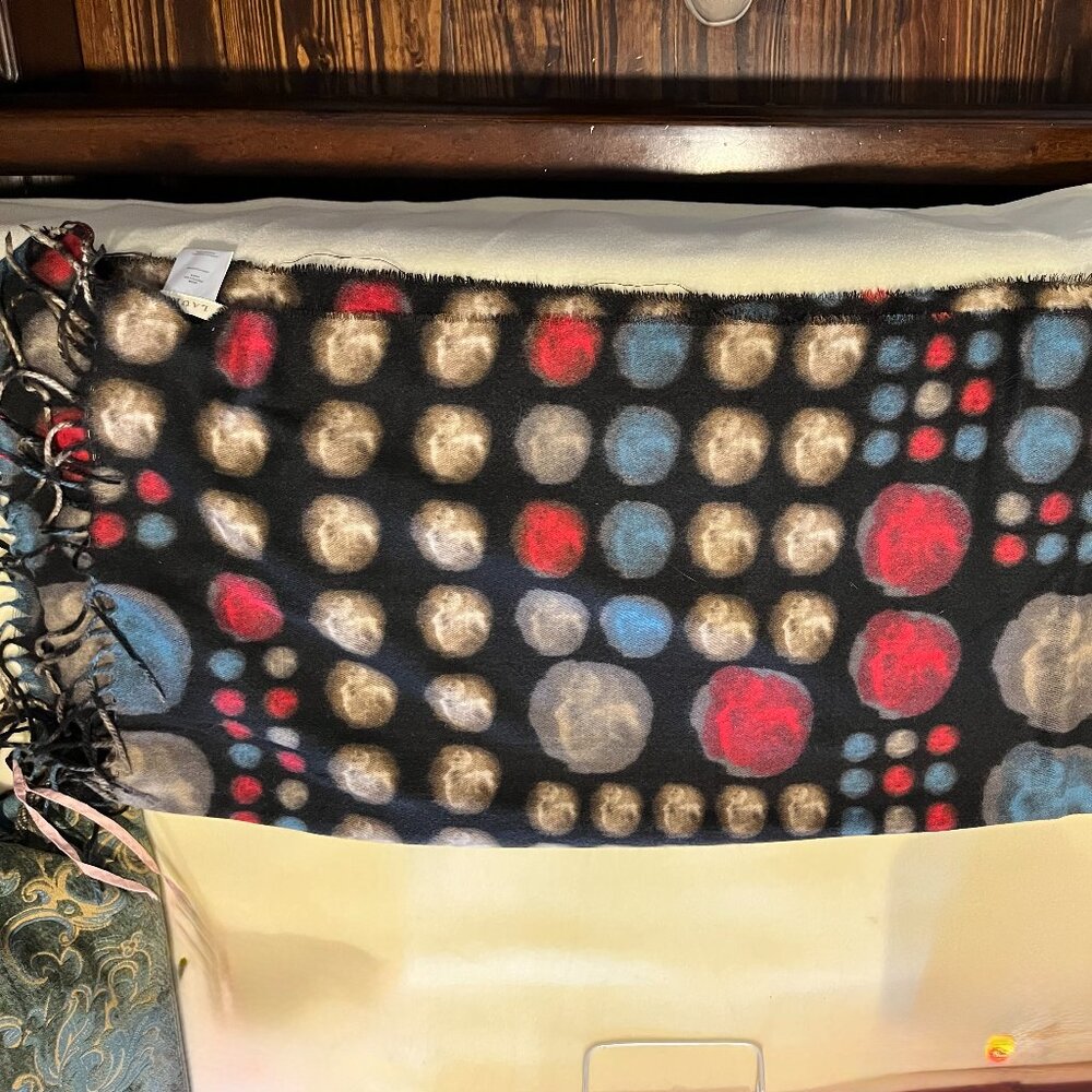 Dot Print Winter Scarf